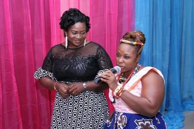 Women leaders speaking at NEWIF program event